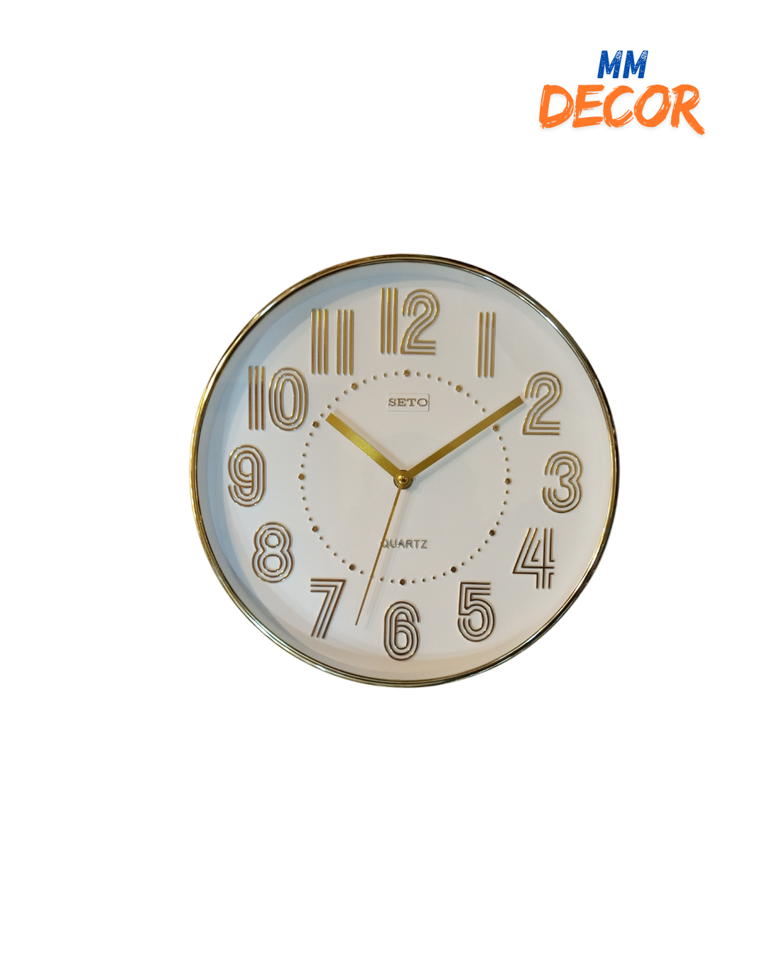 Elegant Gold Wall Clock - Modern Design, Stylish Home Décor, Luxury Timepiece for Living Room & Office