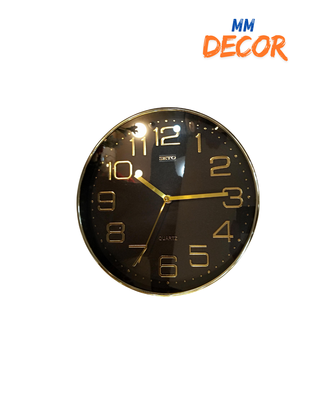 Elegant Gold Wall Clock Modern Design with High-Quality Time Mechanism for Home & Office