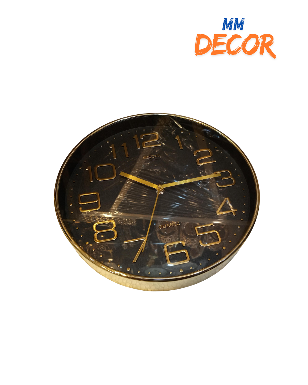 Elegant Gold Wall Clock Modern Design with High-Quality Time Mechanism for Home & Office