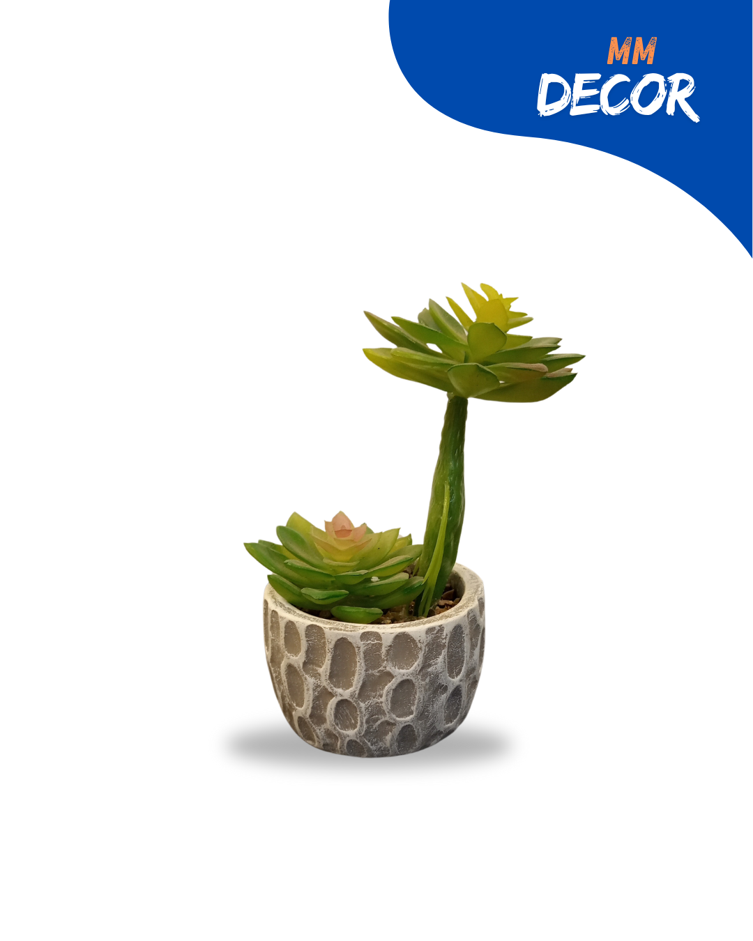 Realistic Rubber Cactus Plant in Ceramic Pot for Home & Office Decor