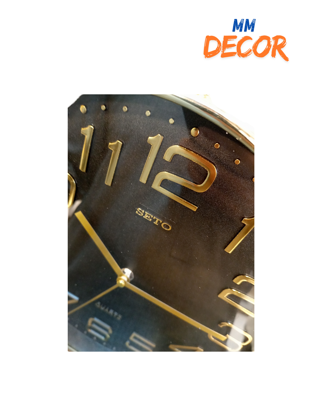 Elegant Gold Wall Clock Modern Design with High-Quality Time Mechanism for Home & Office