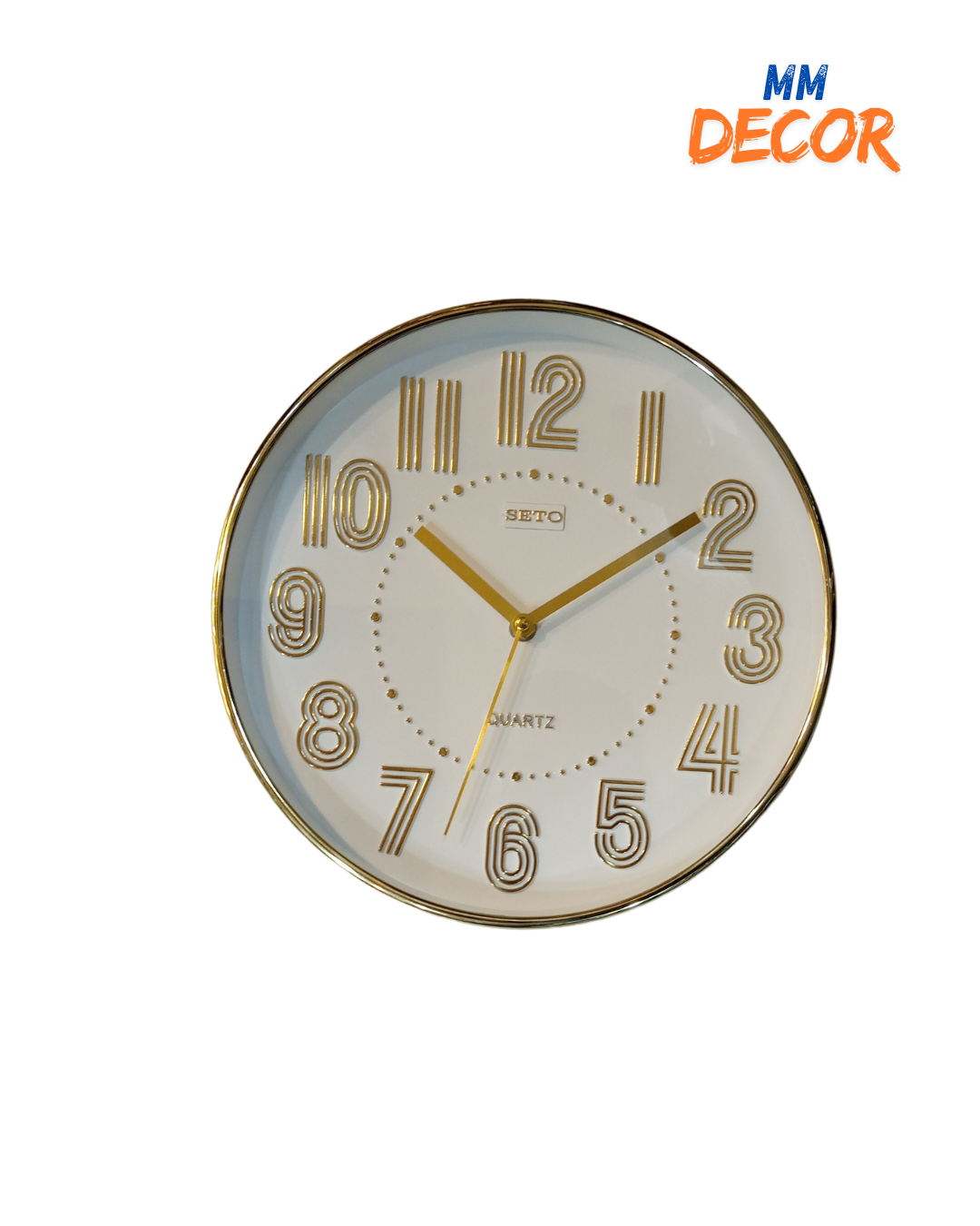 Elegant Gold Wall Clock - Modern Design, Stylish Home Décor, Luxury Timepiece for Living Room & Office